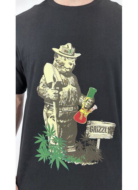 camiseta grizzly lets get smokey preta 4