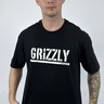camiseta grizzly stamp preta escrita branca 2