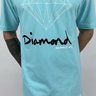 camiseta masculina diamond og sign azul turquesa 2