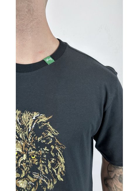 camiseta masculina lrg leao preta 6