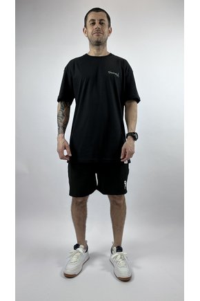 bermuda elastico banho logo grow preta 1