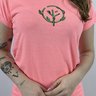 camiseta t shirt feminina estonada mahai grow rosa neon 3