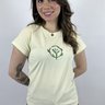 camiseta t shirt feminina estonada mahai grow amarela 2