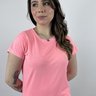 camiseta t shirt feminina estonada mahai mini logo rosa neon 1