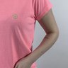camiseta t shirt feminina estonada mahai mini logo rosa neon 5