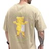 camiseta masculina grizzly pastel bear areia 2