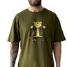 camiseta masculina grizzly paraskate verde militar 1