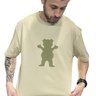 camiseta masculina grizzly og bear areia urso marrom 1