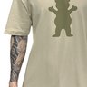 camiseta masculina grizzly og bear areia urso marrom 3