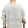 camiseta masculina grizzly mini script bordado cinza 4
