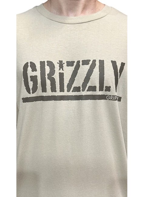 camiseta masculina grizzly og stamp sand areia 5