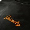 camiseta masculina grizzly mini script bordado preta 2