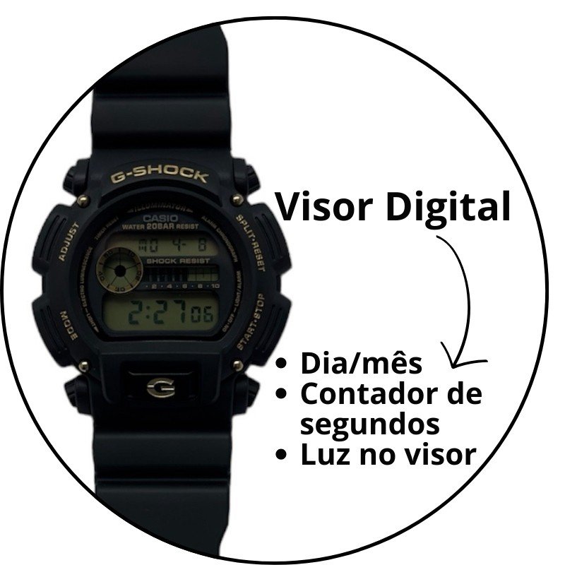 relogio de pulso casio g shock digital dw 9052gbx 1a9dr preto preto visor claro descricao 2
