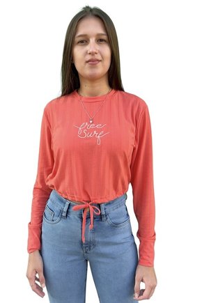 top manga longa freesurf flowing salmao 5