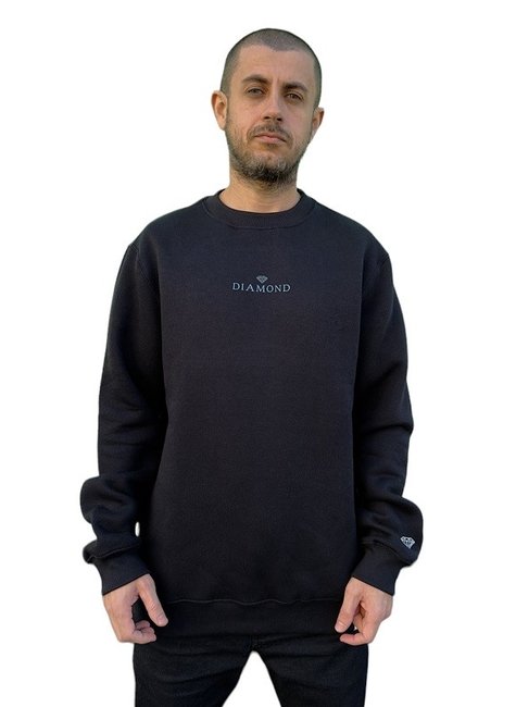 casaco moletom careca diamond classic crewneck preto 8