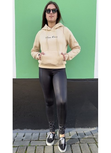 casaco moletom canguru feminino riu kiu areia 1