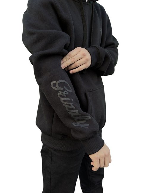 casaco moletom grizzly canguru og mini bear preto 7