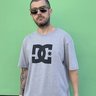 camiseta masculina dc shoes star cinza mescla 2