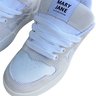 tenis feminino mary jane m99 fat lace skate low branco cinza 4