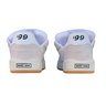 tenis feminino mary jane m99 fat lace skate low branco cinza 10