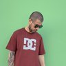 camiseta masculina dc shoes star bordo vinho 1