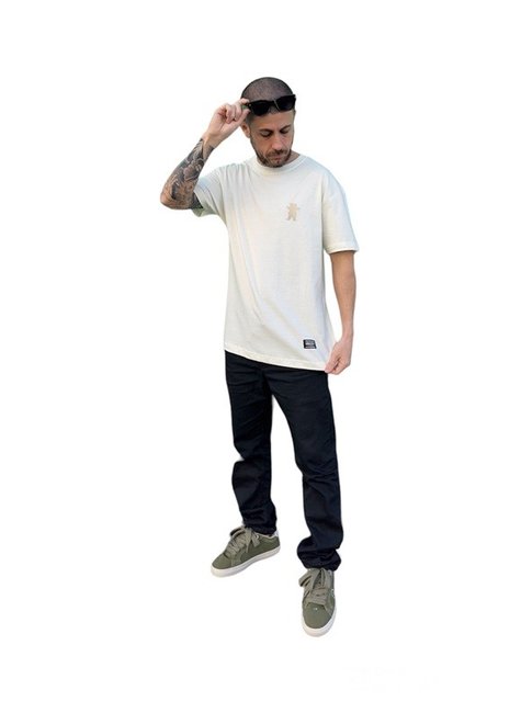 camiseta masculina grizzly mini og bear bordado off white 3