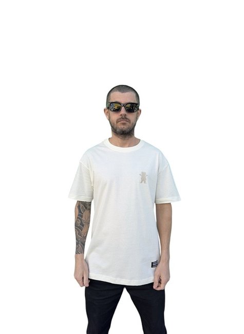 camiseta masculina grizzly mini og bear bordado off white 4