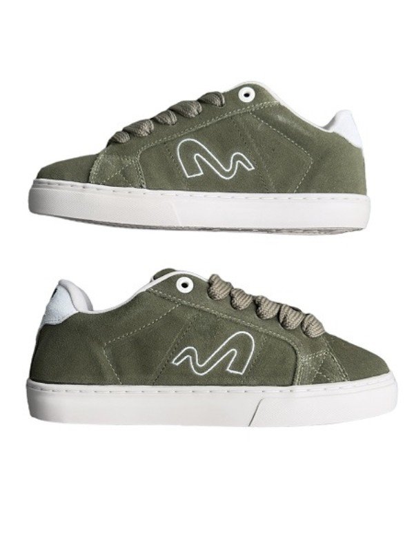 Tênis Tesla Hertz Fat Lace Verde Oliva Solado Bege - Mahai Shop