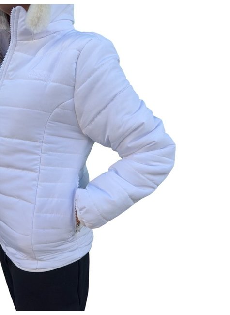 jaqueta feminina puffer freesurf feather branca 2