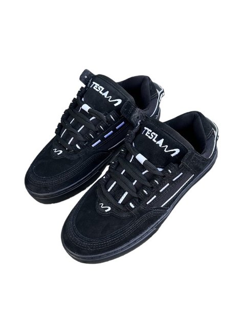 tenis tesla coil preto refletivo all black reflect 2