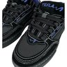 tenis tesla coil preto azul linhas brancas 6