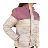 jaqueta feminina puffer code candy rosa bege 3