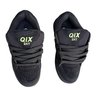 tenis qix plaza preto verde neon solado preto 8