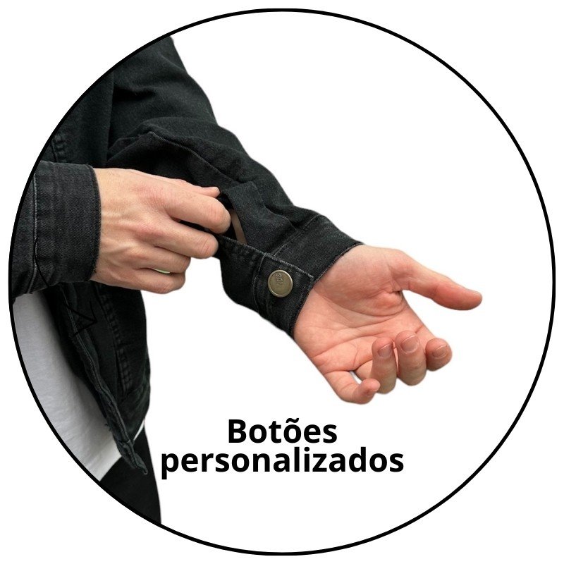 jaqueta jeans masculina freesurf culture preta descricao 2