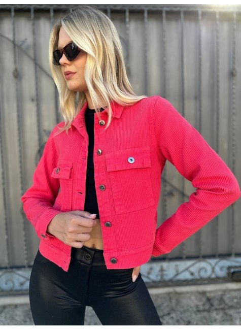jaqueta sarja feminina cotele riu kiu rosa 7