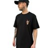 camiseta masculina freesurf x raimundos free rock preta 1