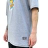 camiseta masculina grizzly delinquente tee cinza mescla 2