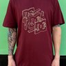 camiseta masculina dc shoes rebuild bordo vinho 6