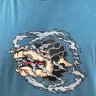 camiseta masculina lost smoke and sheep azul petroleo 3