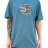 camiseta masculina lost smoke and sheep azul petroleo 5