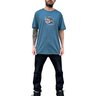 camiseta masculina lost smoke and sheep azul petroleo 6