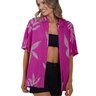 camisa botao feminina freesurf folhas rosa choque 4