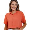 camisa cropped botao feminina freesurf nature coral 3