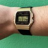 relogio de pulso casio standard digital f 91wm 9adf sc dourado visor claro 7
