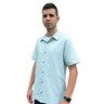 camisa botao masculina manga curta freesurf trust azul 2