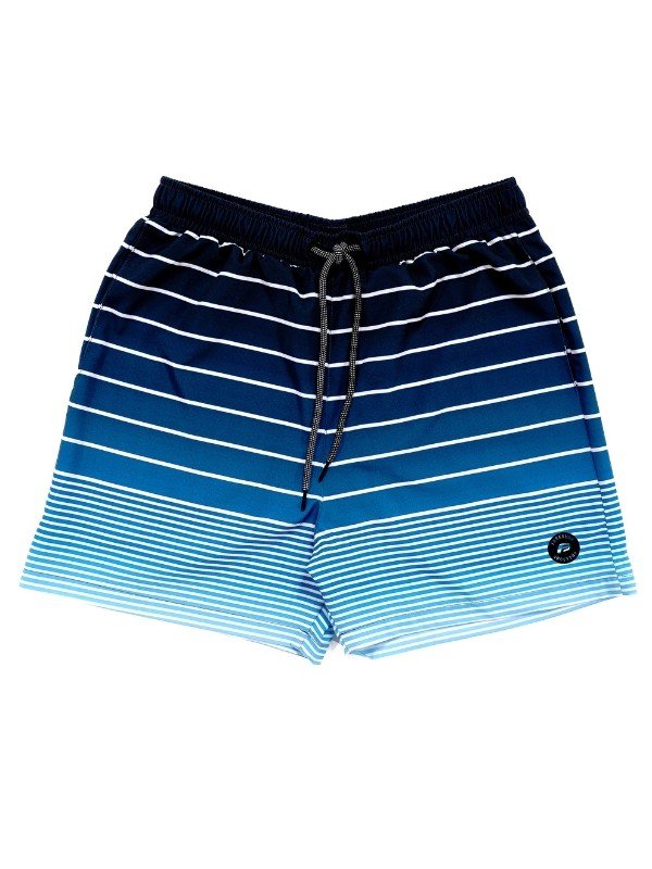 Bermuda Masculina Elástico FreeSurf Linhas Azul - Mahai Shop