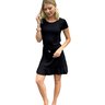vestido viscolycra soltinho dolce rose preto 1