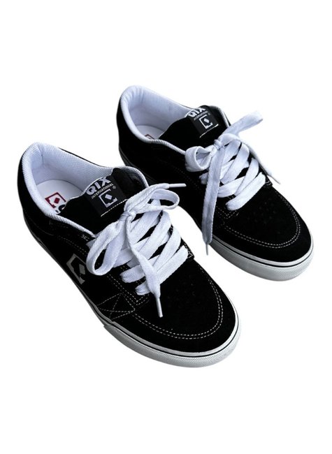 tenis qix ninety three 93 preto solado branco 2