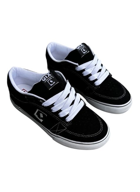 tenis qix ninety three 93 preto solado branco 3