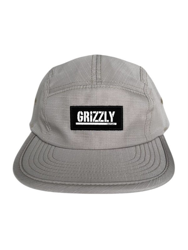 Boné Five Panel Grizzly OG Stamp Camper Hat Caqui - Mahai Shop